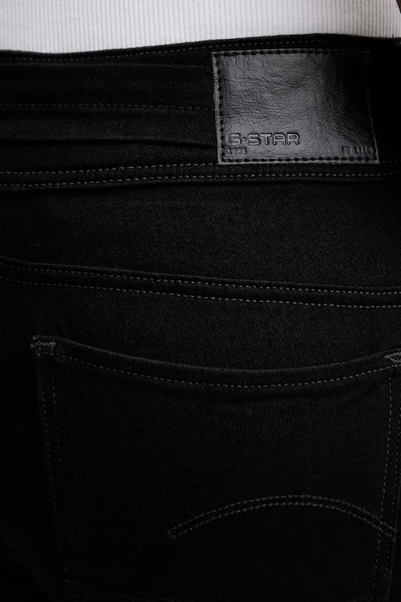 Τζιν παντελόνι G-Star Midge Slim Straight μαύρο D02153.B964