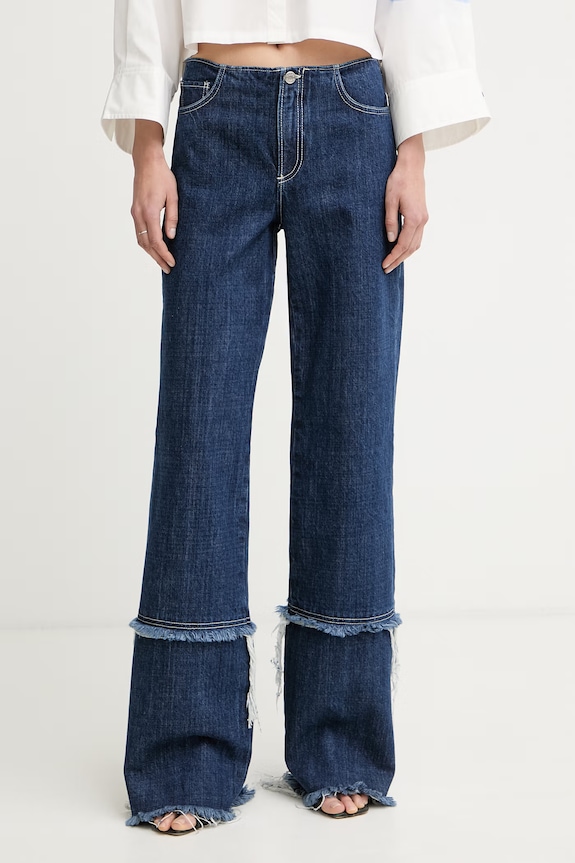 Max&Co. blugi wide leg pentru femei MCLRICETTA bleumarin 2618181022200