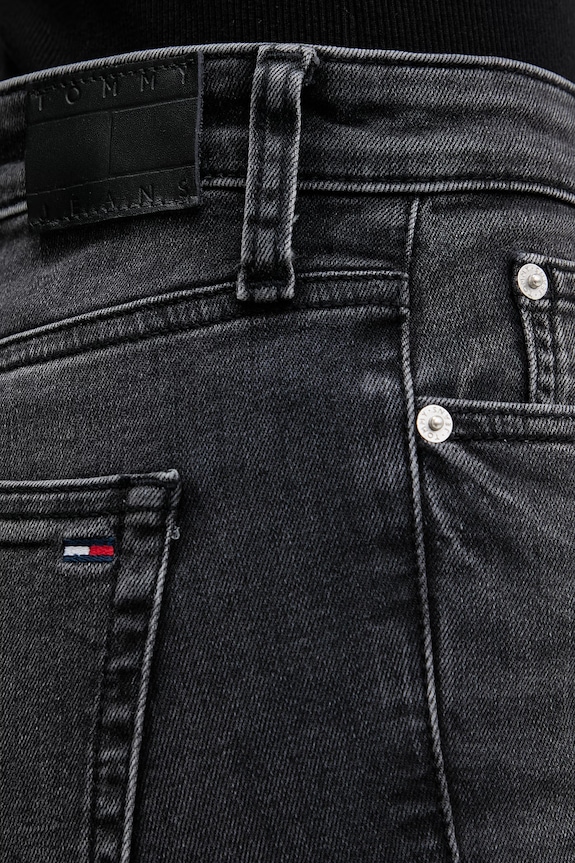 Tommy Jeans skinny kavbojke ženske črna DW0DW22661