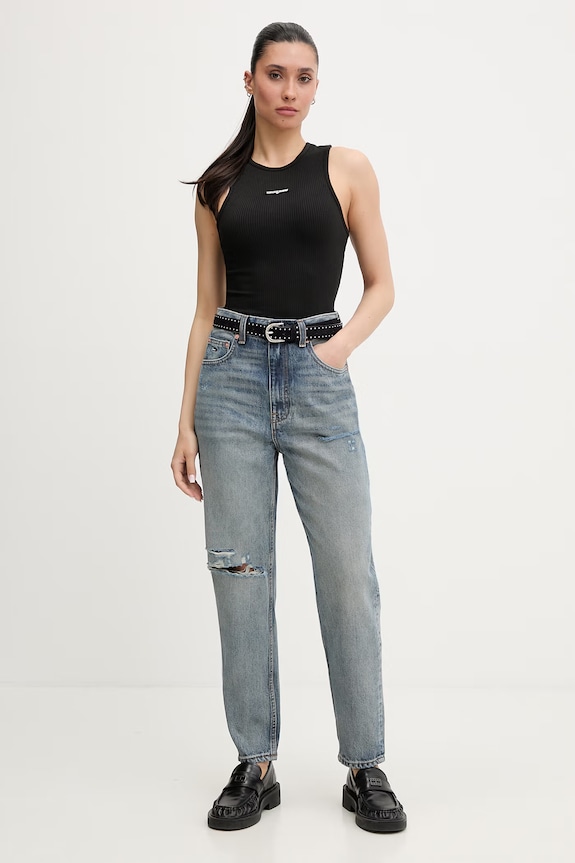 Tommy Jeans blugi pentru femei DW0DW22675 albastru SS26