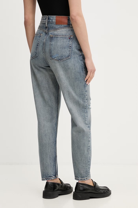 Îmbrăcăminte Tommy Jeans blugi pentru femei DW0DW22675 albastru