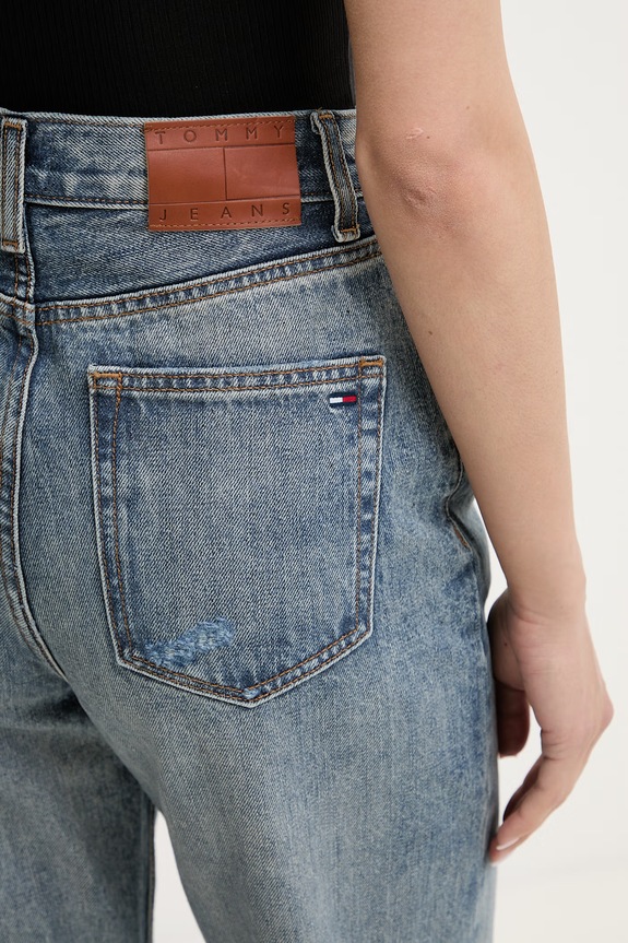 Tommy Jeans blugi pentru femei albastru DW0DW22675