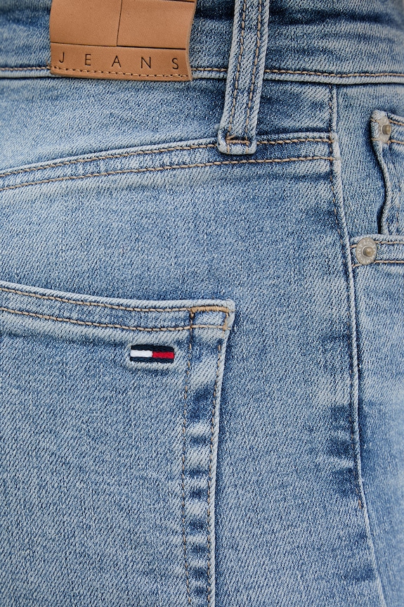 Tommy Jeans jeansy flare damskie niebieski DW0DW22683