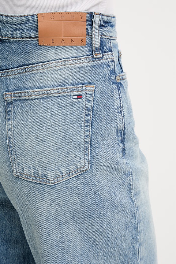 Tommy Jeans blugi wide leg pentru femei albastru DW0DW22746
