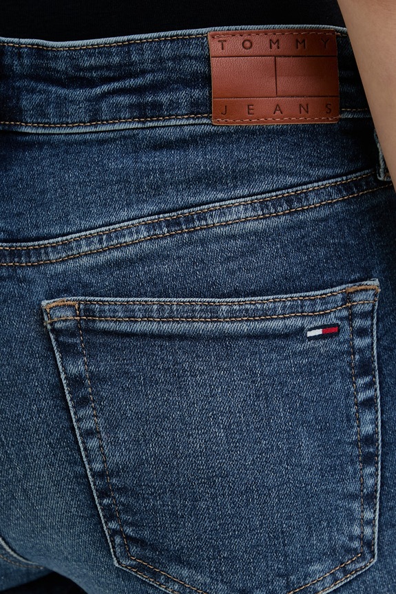 Tommy Jeans blugi skinny pentru femei bleumarin DW0DW22772