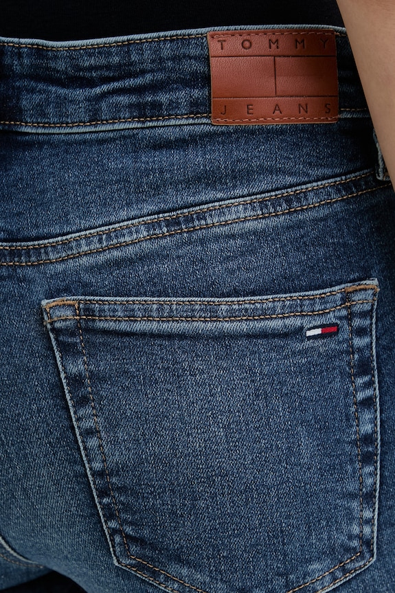 Tommy Jeans blugi skinny pentru femei bleumarin DW0DW22772