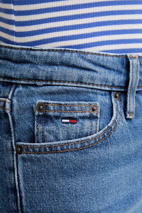 Tommy Jeans rifle slim fit dámske modrá DW0DW23016