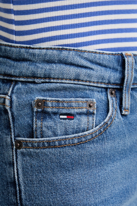 Tommy Jeans rifle slim fit dámske modrá DW0DW23016