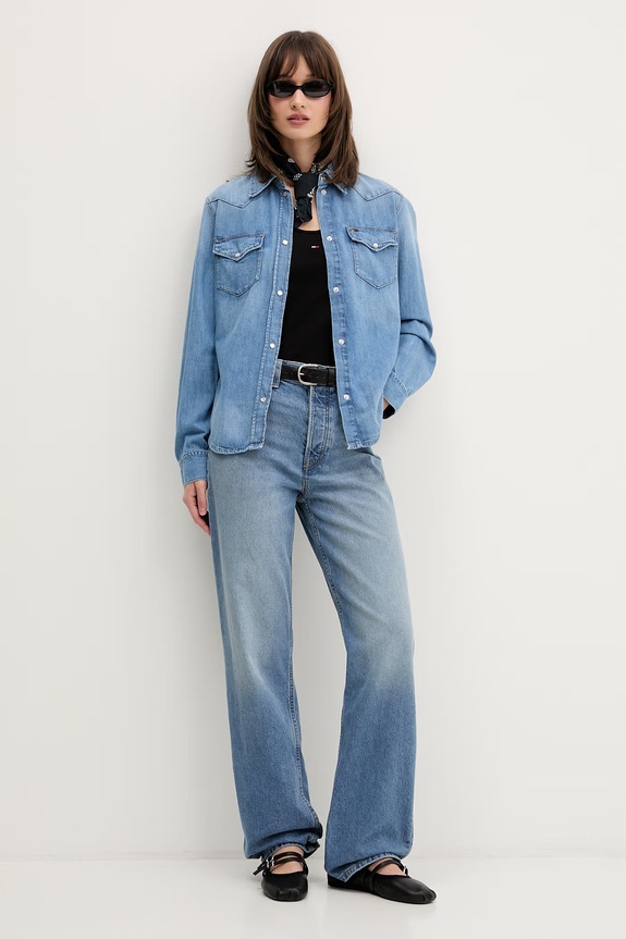 Tommy Jeans τζιν Γυναικεία DW0DW23028 μπλε SS26