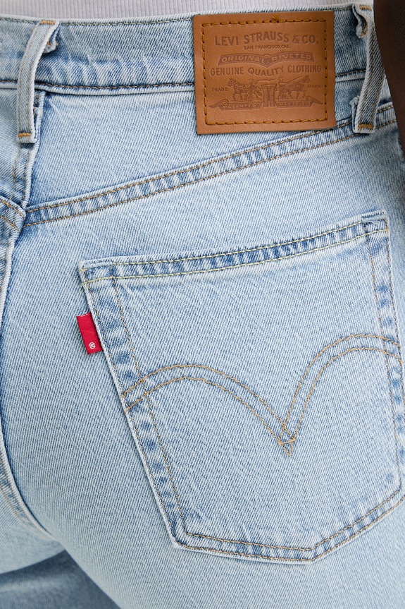 Levi's jeansy RIBCAGE STRAIGHT ANKLE niebieski 72693.0282