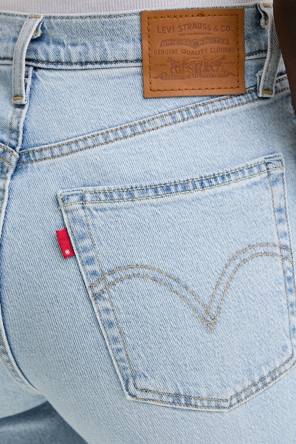 Levi's jeansy RIBCAGE STRAIGHT ANKLE niebieski 72693.0282
