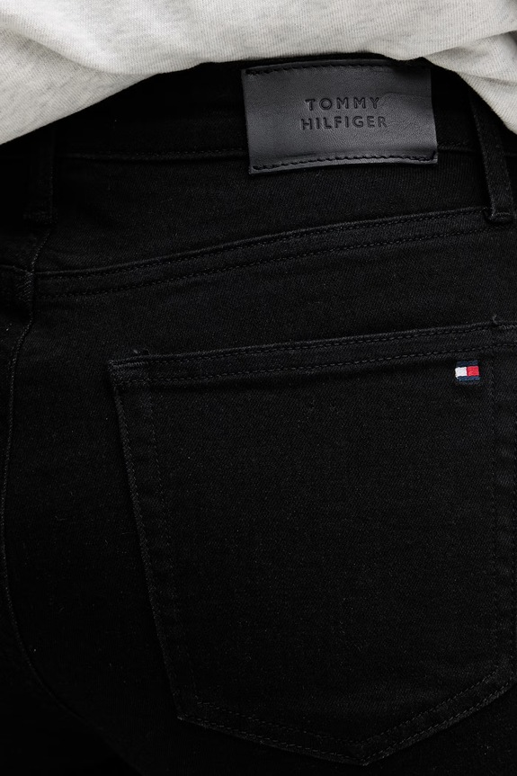 Tommy Hilfiger τζιν flare γυναικεία μαύρο WW0WW49664