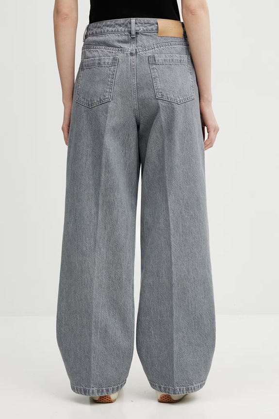 Îmbrăcăminte Maison Kitsuné Blugi relaxed fit pentru femei QW01103WD4021 gri