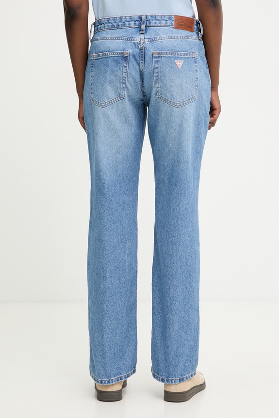 Odzież Guess Jeans jeansy straight damskie W5YA98.D6332 niebieski