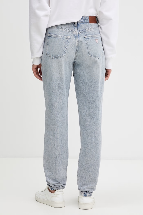 Îmbrăcăminte Guess Jeans blugi mom fit pentru femei W6GA0D.D5M57 albastru