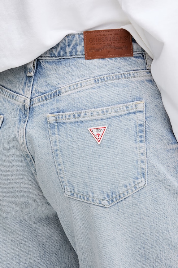 Guess Jeans blugi mom fit pentru femei albastru W6GA0D.D5M57