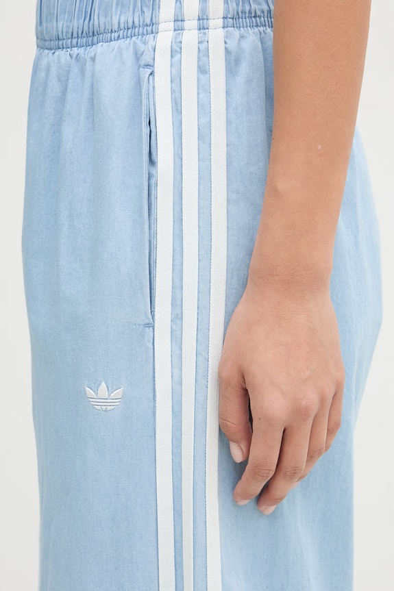adidas Originals spodnie dresowe bawełniane damskie niebieski KY8111