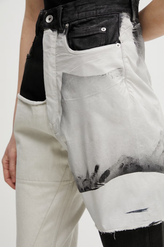 Rick Owens DRKSHDW Bolan traperice za žene crna DS01F4311.COMW3A
