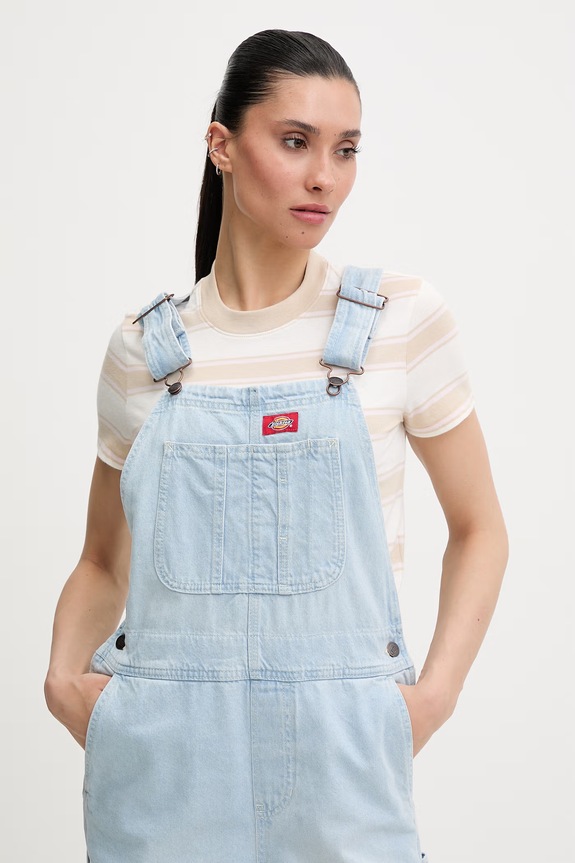 Dickies salopetă denim pentru femei albastru DK0A88EC0FE1