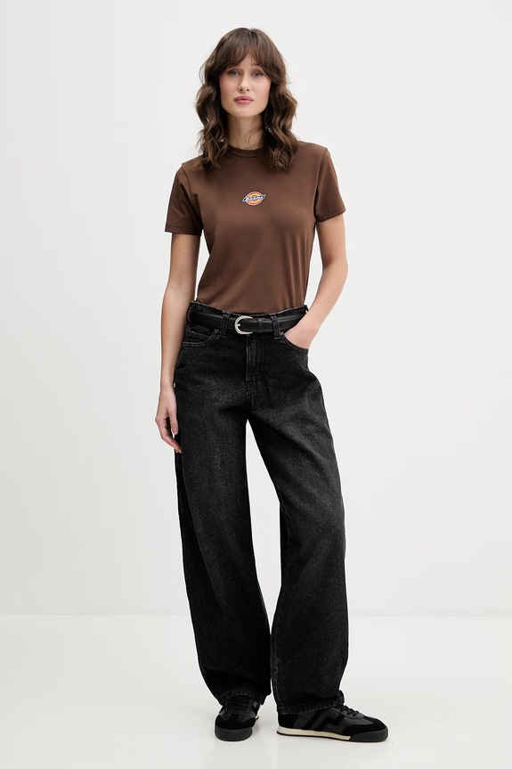 Dickies jeansy damskie DK0A885JL241 czarny SS26
