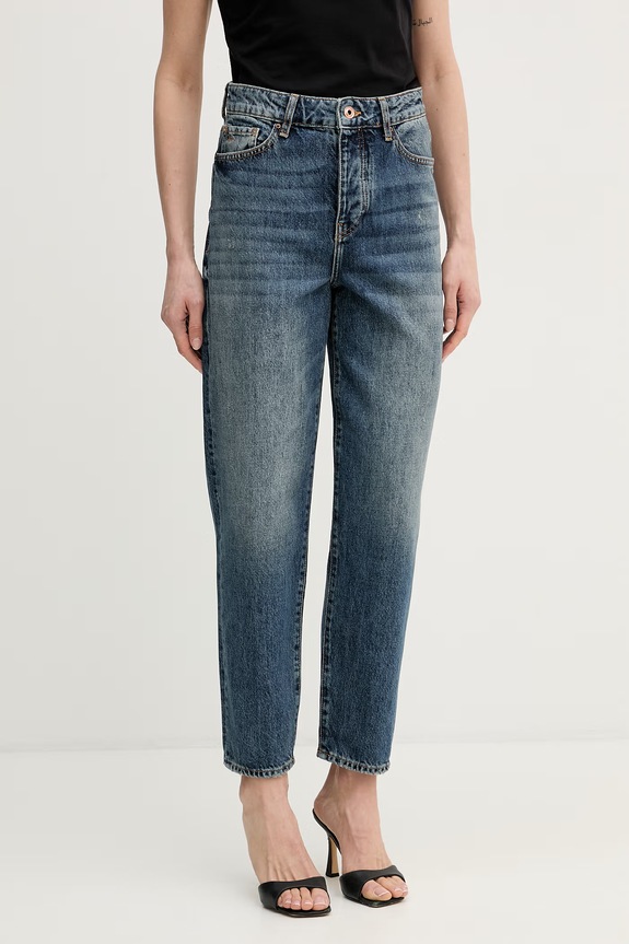 Armani Exchange jeansy carrot damskie niebieski XW000128.AF19629