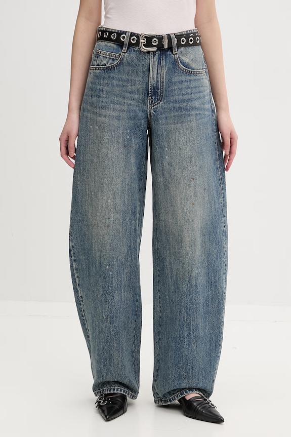 Miss Sixty jeansy relaxed fit damskie niebieski 6M1JJ00500