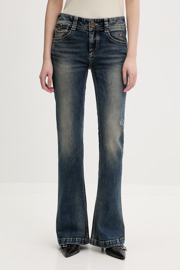 Miss Sixty jeansy flare damskie granatowy 6M1JJ4630A