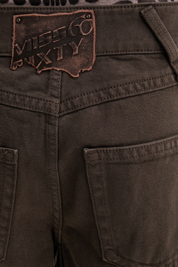 Miss Sixty jeansy relaxed fit damskie brązowy 6M1JJ47400