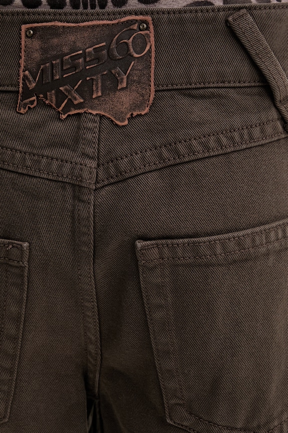Miss Sixty jeansy relaxed fit damskie brązowy 6M1JJ47400