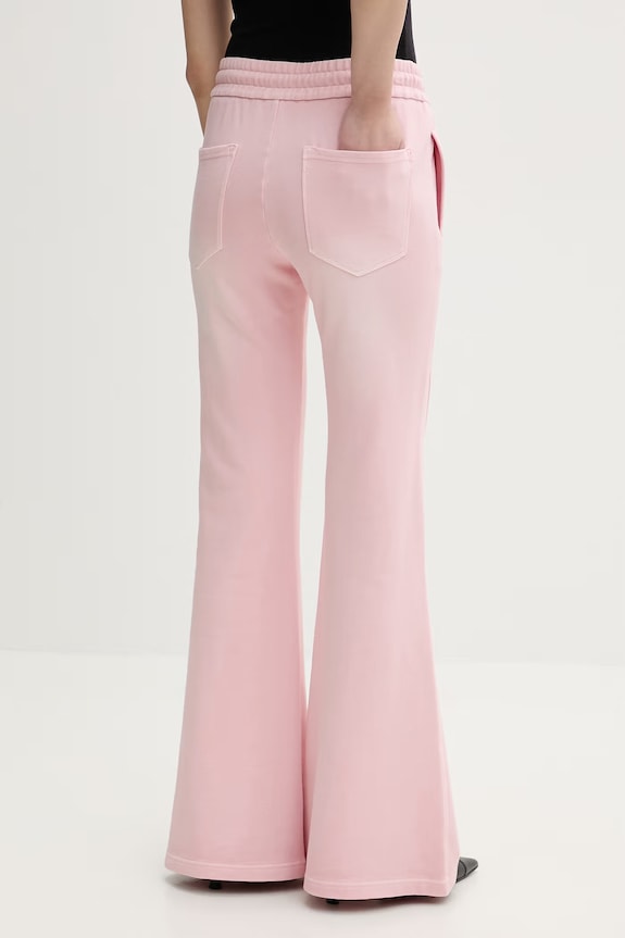 Odzież Miss Sixty spodnie dresowe damskie bawełniane 6M1PJ51500 różowy