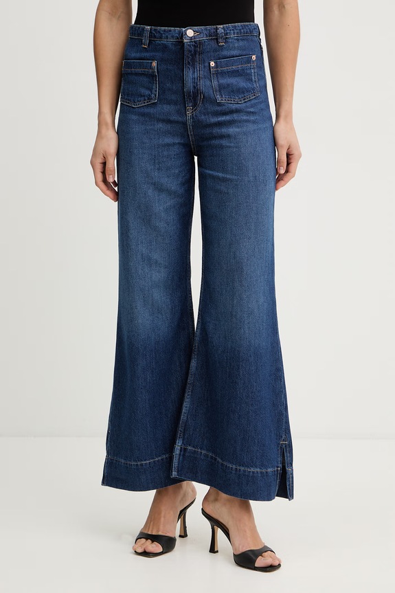 BOSS Orange jeansy C MARLENE FLR HR granatowy 50558695