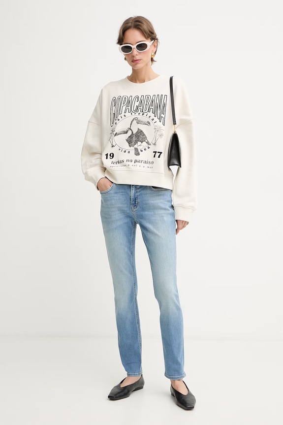 BOSS Orange rifle slim fit dámske C JACKIE MR 11.0 50568419 modrá SS26