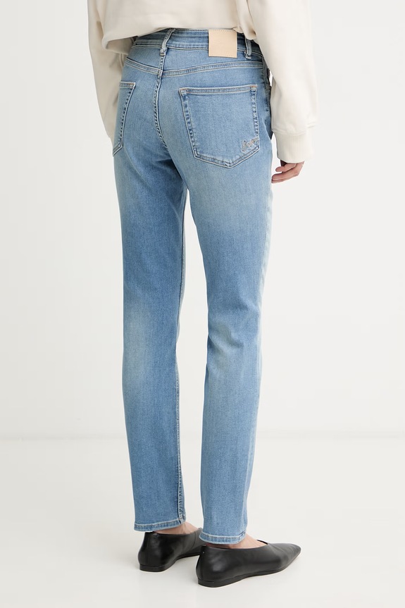 Oblečenie BOSS Orange rifle slim fit dámske C JACKIE MR 11.0 50568419 modrá