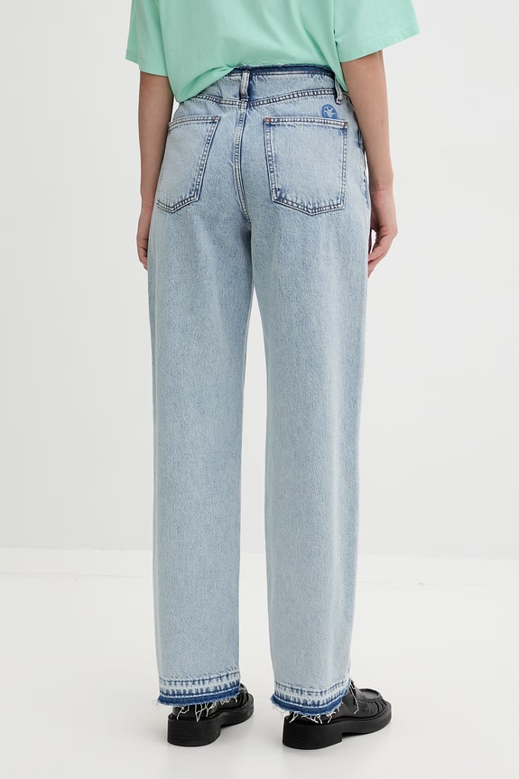 Odzież HUGO Blue jeansy loose damskie Leni_7_B 50557022 niebieski