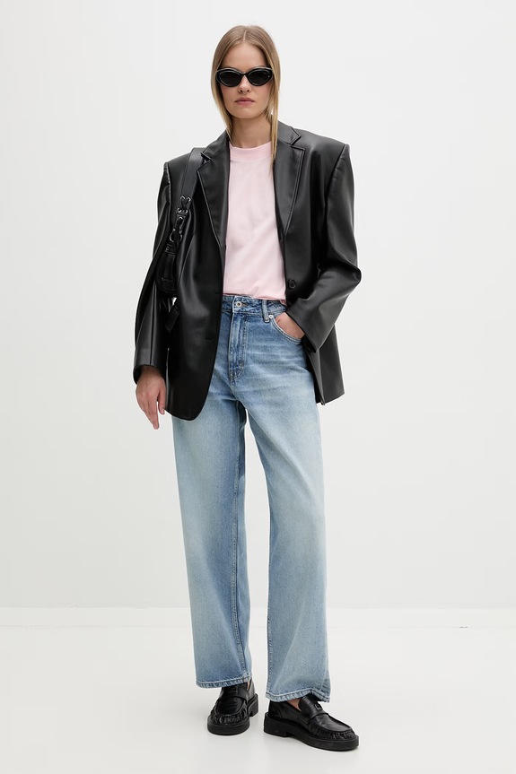 HUGO Blue jeansy damskie Leni_S_B 50561548 niebieski SS26