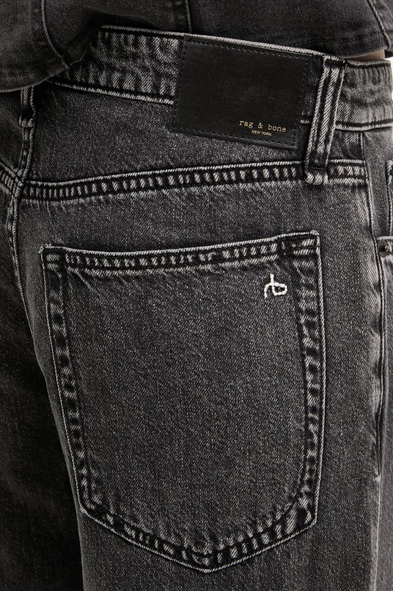 Rag & Bone blugi wide leg pentru femei Logan negru RJ2525H1FAN