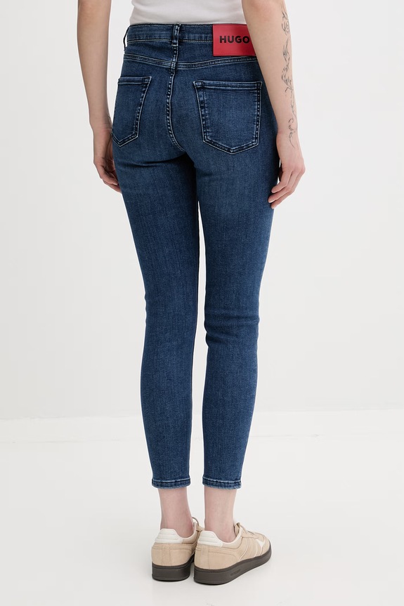 Odzież HUGO jeansy skinny damskie 932 50516196 niebieski