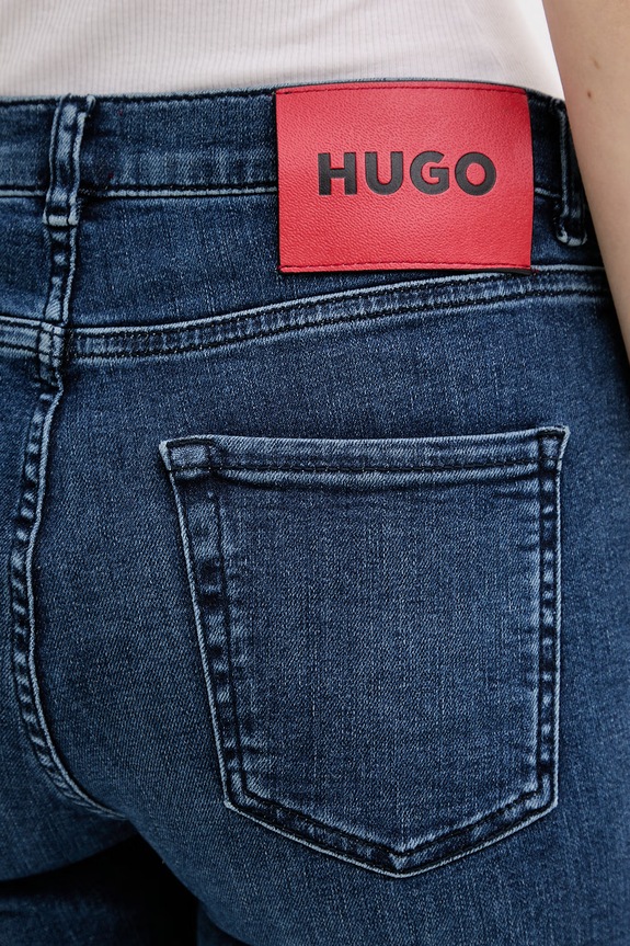 HUGO jeansy skinny damskie 932 niebieski 50516196