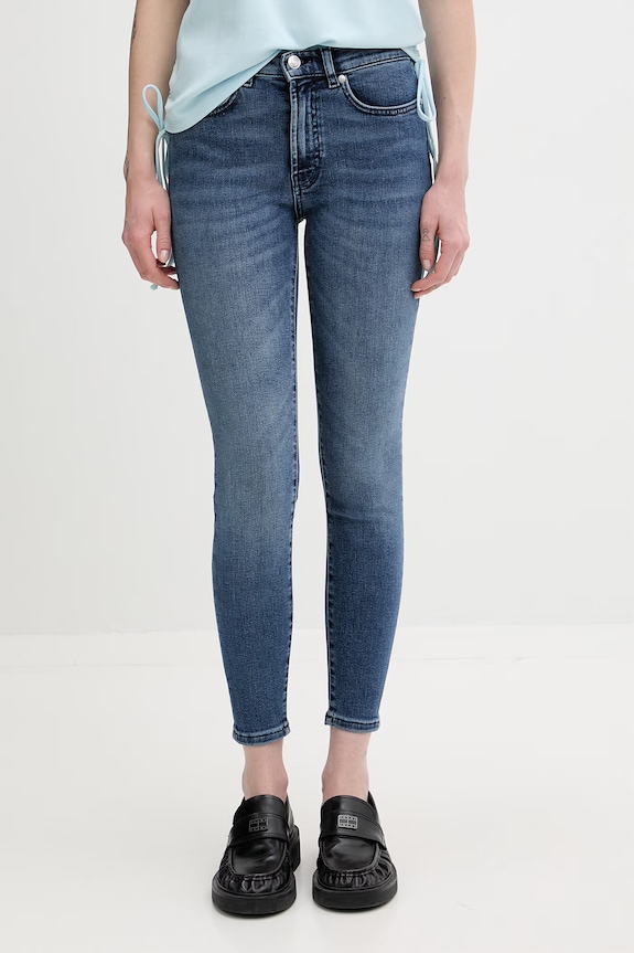HUGO jeansy skinny damskie 932 granatowy 50522418