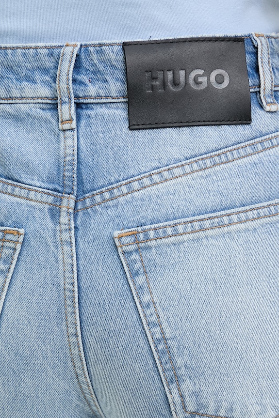 HUGO jeansy mom fit damskie Garlene niebieski 50556975