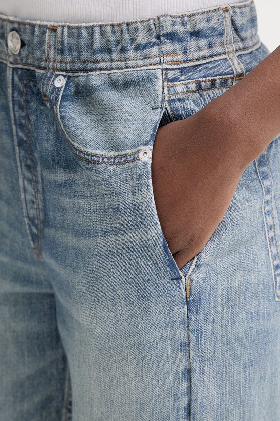 Rag & Bone pantaloni de bumbac RC1325F7MTE albastru