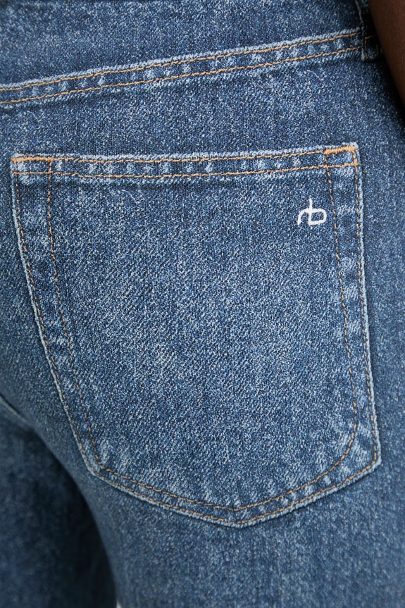 Bavlnené nohavice Rag & Bone modrá RC1325F7MTE