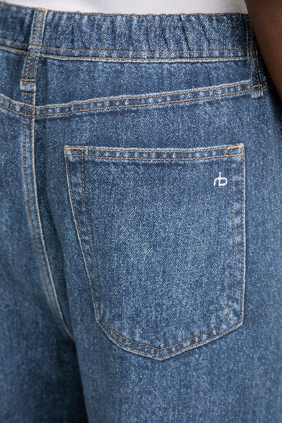 Îmbrăcăminte Rag & Bone pantaloni de bumbac RC125F7MTE bleumarin