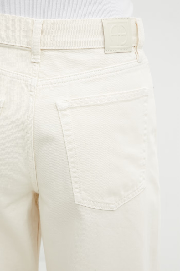 Anine Bing BRIE JEAN crem blugi relaxed fit pentru femei bej A.06.12211.YLW31