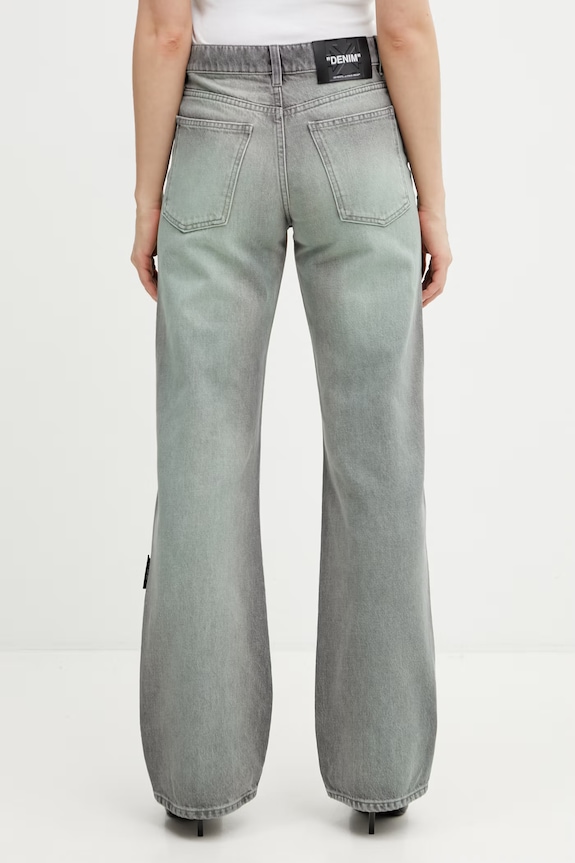 Odzież Off-White Spray Susy jeansy proste damskie 2YA069S26DEN003 szary
