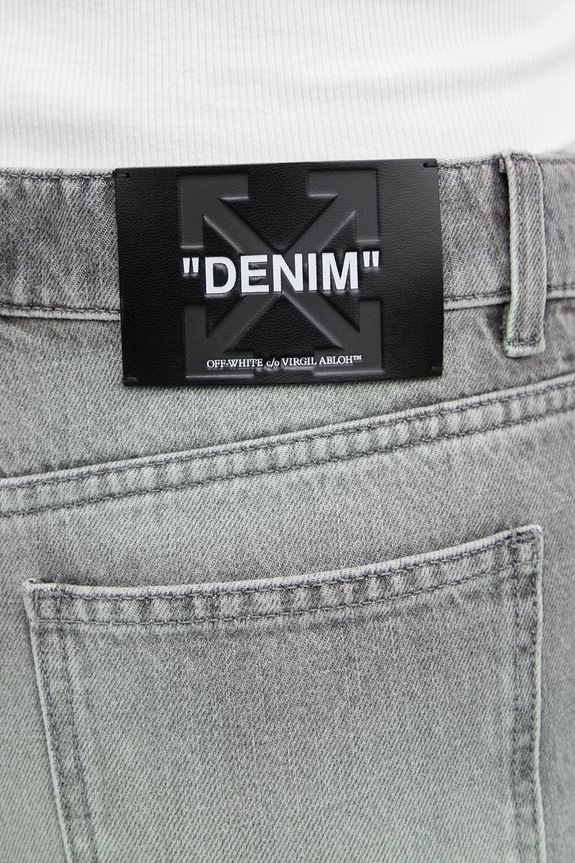 Off-White Spray Susy jeansy proste damskie 2YA069S26DEN003 szary