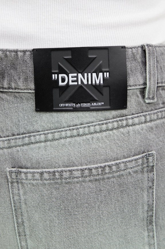 Off-White Spray Susy jeansy proste damskie 2YA069S26DEN003 szary