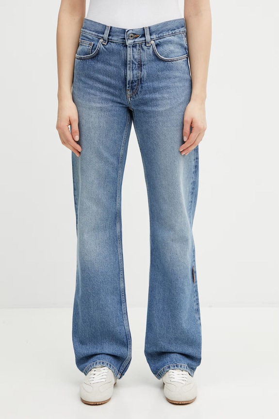 Off-White Susy Denim jeansy straight męskie niebieski 2YA069S26DEN002