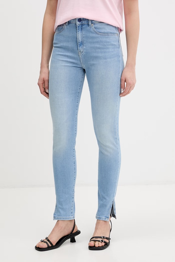 Karl Lagerfeld Jeans jeansy skinny damskie niebieski B2W10079