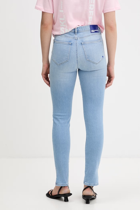 Odzież Karl Lagerfeld Jeans jeansy skinny damskie B2W10079 niebieski
